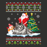 Santa Riding Siberian Cat Noel Tree Presents Merry Christmas T Shirt Champion Hoodie | Artistshot