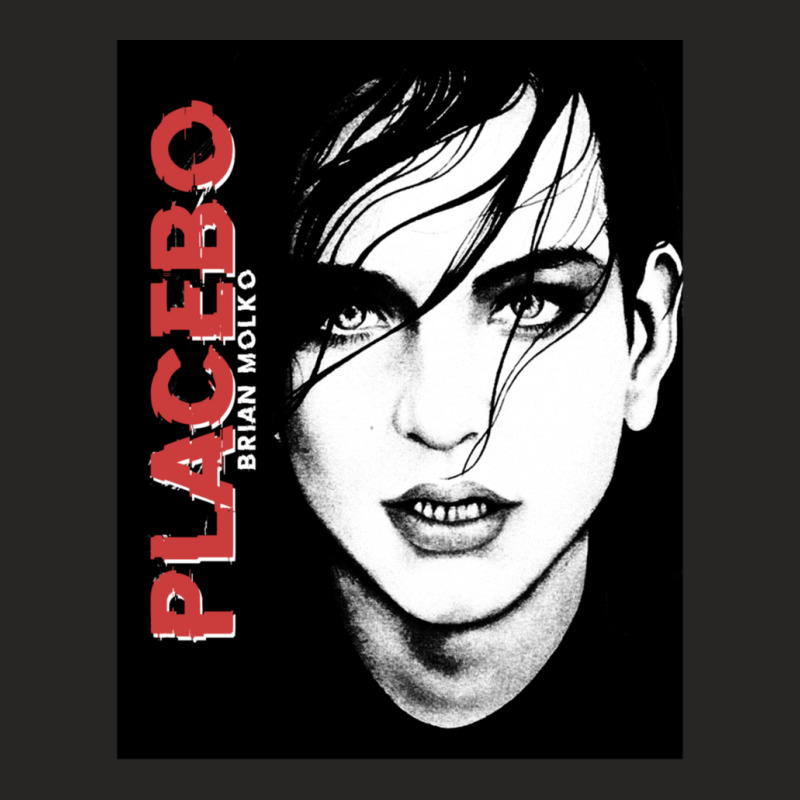 Placebobrian Molko Black And White Ladies Fitted T-Shirt by cm-arts | Artistshot