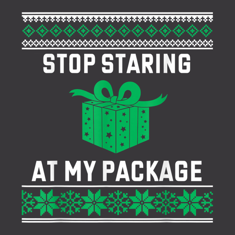 Stop Staring At My Package   Ugly Christmas T Shirt Ladies Curvy T-Shirt by cm-arts | Artistshot