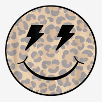 Trendy Leopard Smiley Face Lightning Bolt T Shirt Adjustable Cap | Artistshot