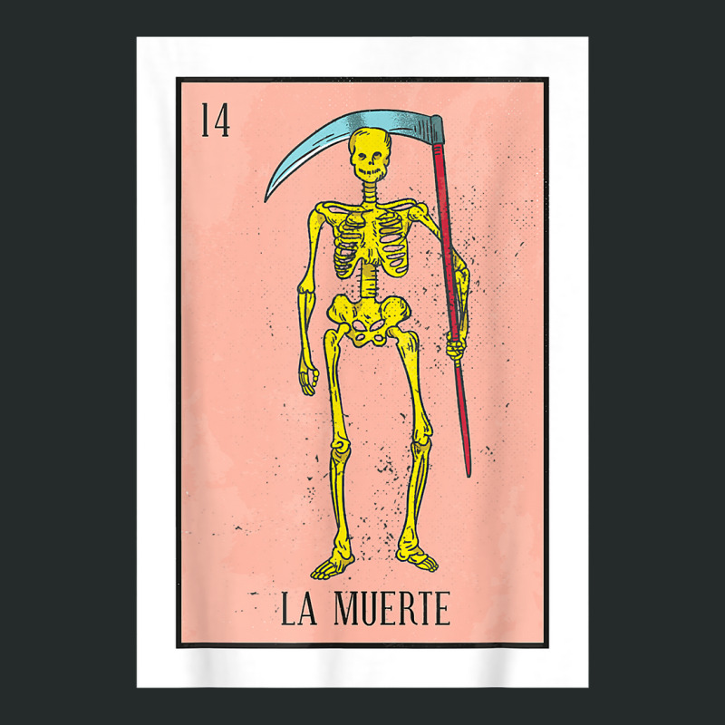 Retro La Muerte Lottery Card The Death Card Mexican Lottery T Shirt Women's Triblend Scoop T-shirt by cm-arts | Artistshot