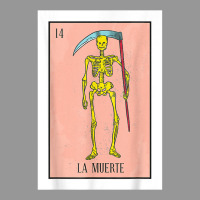 Retro La Muerte Lottery Card The Death Card Mexican Lottery T Shirt Women's V-neck T-shirt | Artistshot