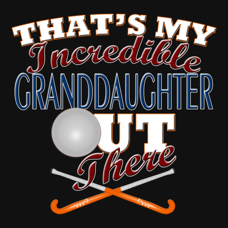 Field Hockey Granddaughter, Grandma Amp Grandpa Gift Metal Print