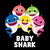 Pinkfong Baby Shark Family T Shirt With Text Youth Zipper Hoodie | Artistshot