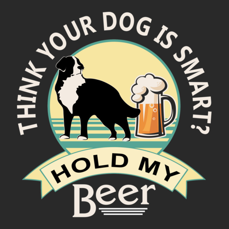 Think Your Dog Is Smart Hold My Beer  Bernese Mt Dog  Nickers® On Red Printed hat by cm-arts | Artistshot