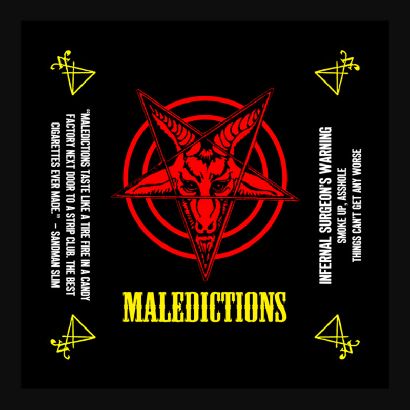 Maledictions - The Best Smokes In Hell - Quote, Warning And Sigils S,  Crop Top by TERESALIRES | Artistshot