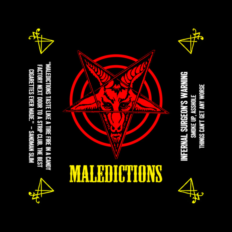 Maledictions - The Best Smokes In Hell - Quote, Warning And Sigils S,  Cropped Hoodie by TERESALIRES | Artistshot