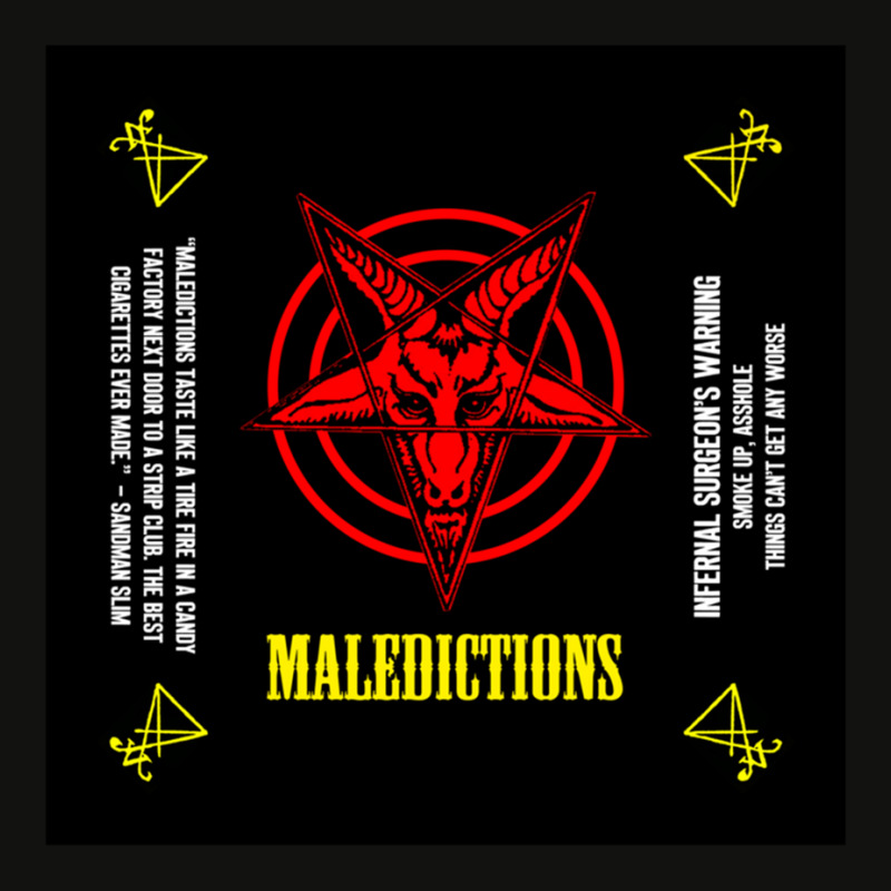 Maledictions - The Best Smokes In Hell - Quote, Warning And Sigils S,  Scorecard Crop Tee by TERESALIRES | Artistshot