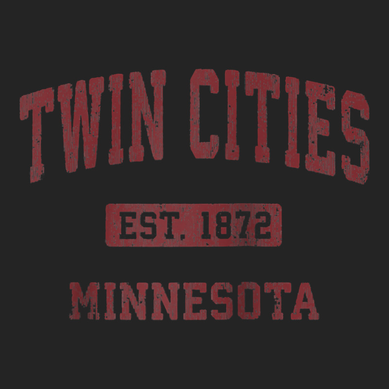 Twin Cities Minnesota Mn Vintage Athletic Sports Design Raglan Basebal 3/4 Sleeve Shirt | Artistshot