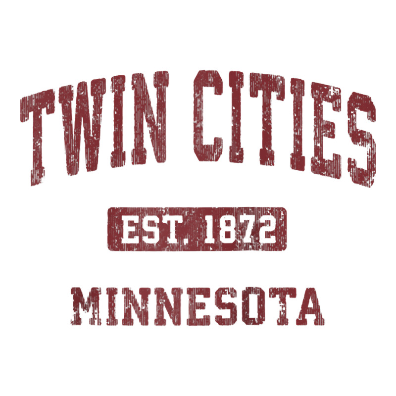 Twin Cities Minnesota Mn Vintage Athletic Sports Design Raglan Basebal Crewneck Sweatshirt | Artistshot