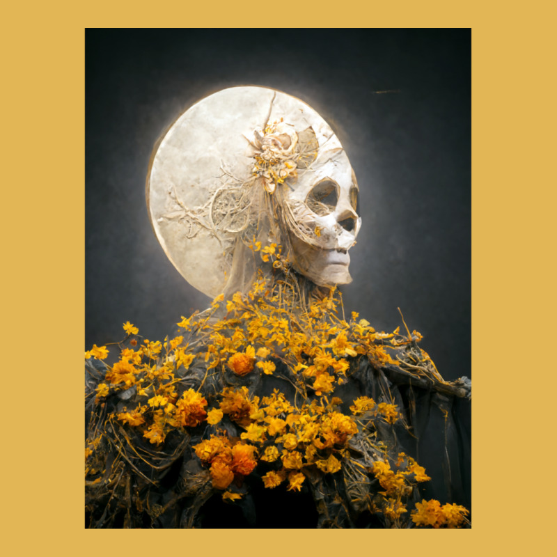 Moon Dia De Los Muertes Saint Goddess Marigolds Midjourney Vintage Hoodie And Short Set by cm-arts | Artistshot