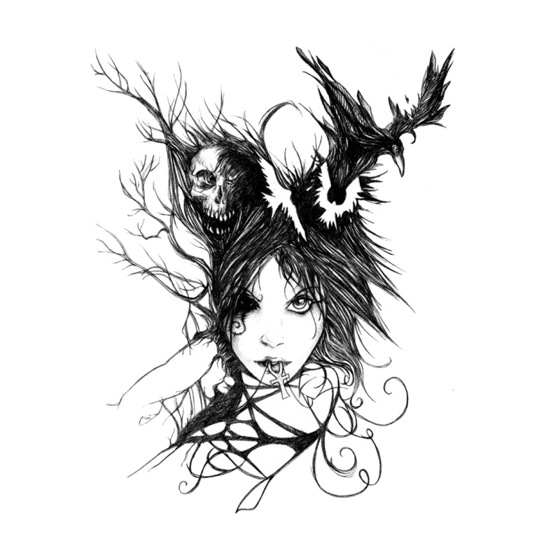 Death Women's V-Neck T-Shirt by STEVERAMER | Artistshot