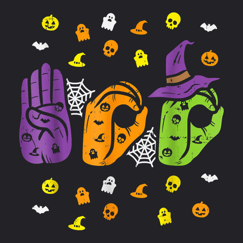 Boo Hands American Sign Language Pride Asl Funny Halloween T Shirt Youth Tee by cm-arts | Artistshot