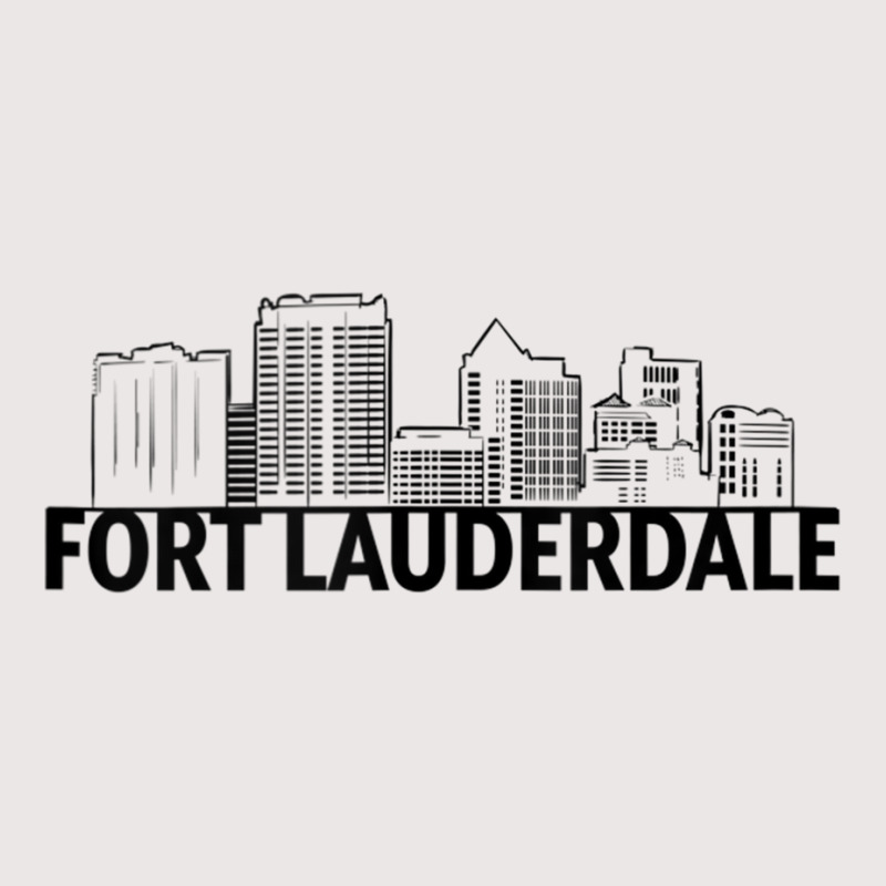 Fort Lauderdale Florida Usa City Skyline Silhouette Outline Tank Top Pocket T-Shirt by cm-arts | Artistshot