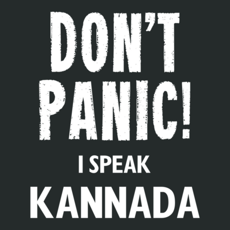 Dont Panic! I Speak Kannada Women's Triblend Scoop T-shirt by cm-arts | Artistshot