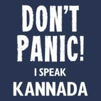 Dont Panic! I Speak Kannada Ladies Denim Jacket | Artistshot