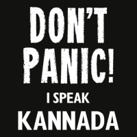 Dont Panic! I Speak Kannada Scorecard Crop Tee | Artistshot