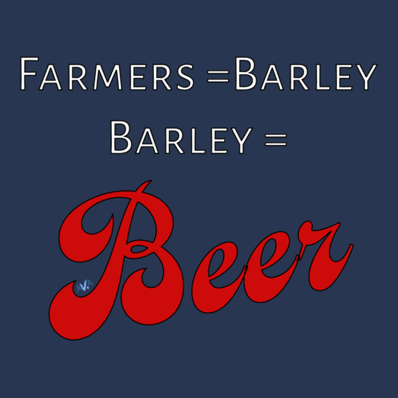 Farmers = Barley, Barley = Beer Men Denim Jacket | Artistshot