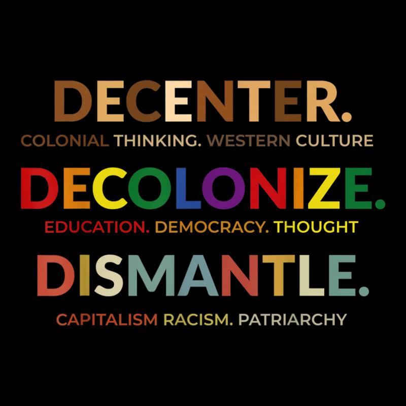 Decenter Decolonize Dismantle T Shirt Zipper Hoodie | Artistshot