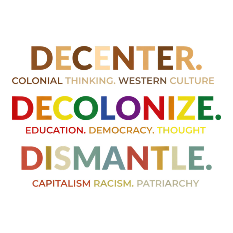 Decenter Decolonize Dismantle T Shirt Men's T-shirt Pajama Set | Artistshot