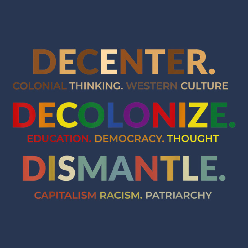 Decenter Decolonize Dismantle T Shirt Men Denim Jacket | Artistshot