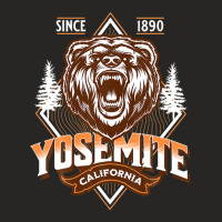 Yosemite National Park California Bear Nature Hike Outdoors Ladies Fitted T-shirt | Artistshot