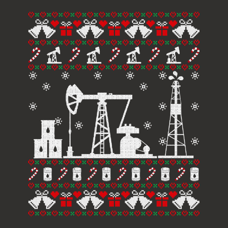 Merry Fracking Christmas Oilfield Oil Ugly Christmas Sweater Long Slee Champion Hoodie | Artistshot