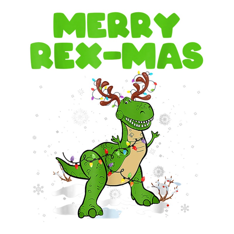 Merry Rex Mas Dinosaur Christmas Reindeer Lights Xmas Kids T Shirt Crewneck Sweatshirt | Artistshot