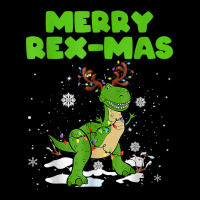 Merry Rex Mas Dinosaur Christmas Reindeer Lights Xmas Kids T Shirt Men's 3/4 Sleeve Pajama Set | Artistshot