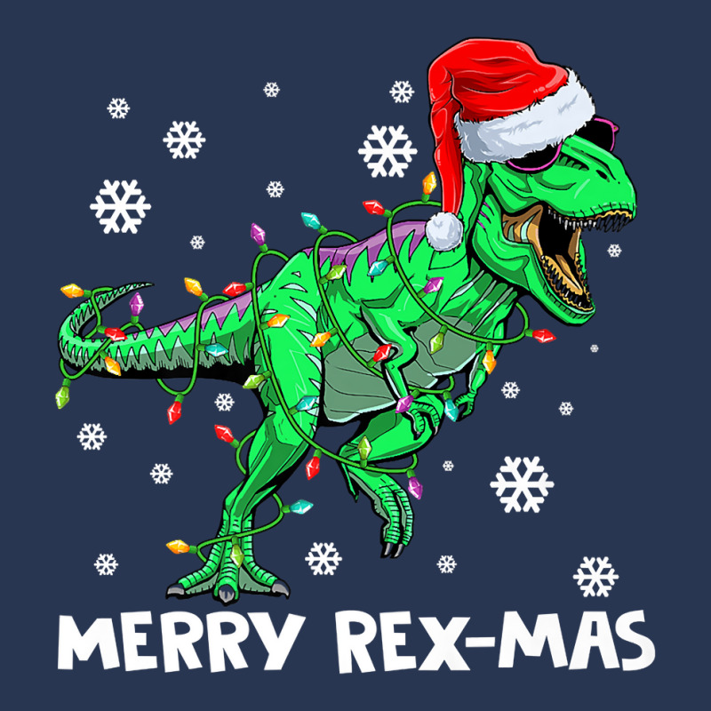 Merry Rexmas Funny Santa Dinosaur Christmas Pajamas Family Premium T S Men Denim Jacket | Artistshot