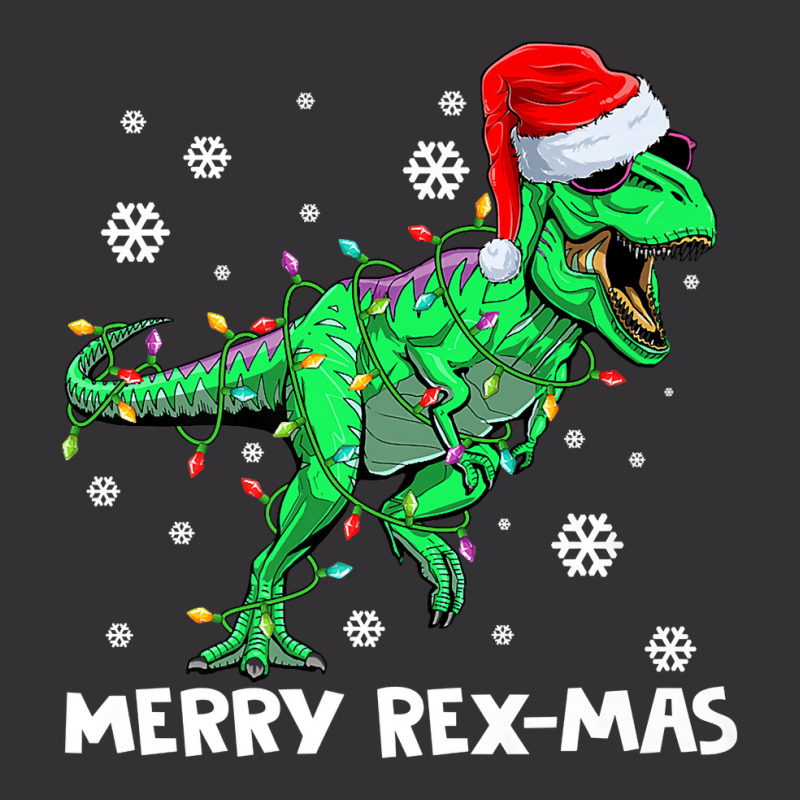 Merry Rexmas Funny Santa Dinosaur Christmas Pajamas Family Premium T S Vintage Hoodie | Artistshot