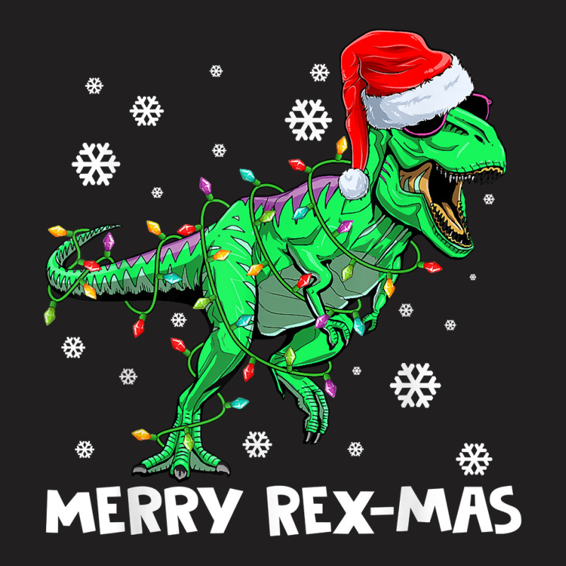 Merry Rexmas Funny Santa Dinosaur Christmas Pajamas Family T Shirt T-shirt | Artistshot