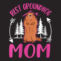 Womens Best Groundhog Mom Ever Marmot Groundhog Mom V Neck T Shirt Vintage Cap | Artistshot