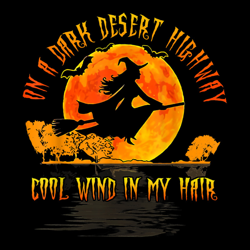 On The Dark Desert Highway Witch Riding Broom Night Hippies T Shirt Long Sleeve Shirts | Artistshot