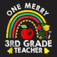 One Merry Third Grade Teacher Christmas Pajama Cute 3rd Xmas Tank Top T-shirt | Artistshot