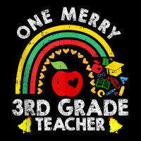 One Merry Third Grade Teacher Christmas Pajama Cute 3rd Xmas Tank Top Zipper Hoodie | Artistshot