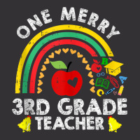 One Merry Third Grade Teacher Christmas Pajama Cute 3rd Xmas Tank Top Vintage Hoodie | Artistshot