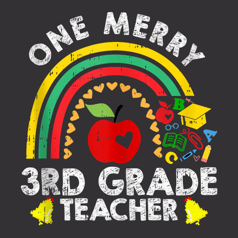 One Merry Third Grade Teacher Christmas Pajama Cute 3rd Xmas Tank Top Vintage Hoodie | Artistshot