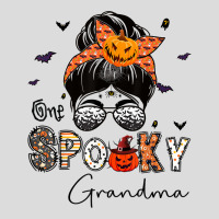 One Spooky Grandma Messy Bun Grandma Pumpkin Halloween T Shirt Men's Polo Shirt | Artistshot