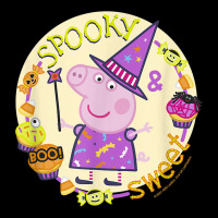 Peppa Pig Halloween Spooky Sweet T Shirt Men's 3/4 Sleeve Pajama Set | Artistshot