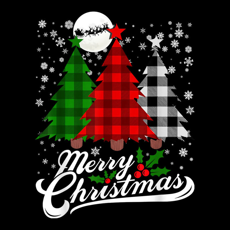 Plaid Merry Christmas Tree Buffalo Matching Family Xmas T Shirt Pocket T-shirt | Artistshot