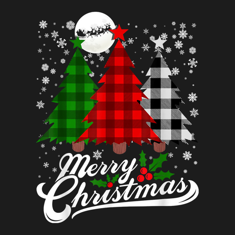 Plaid Merry Christmas Tree Buffalo Matching Family Xmas T Shirt Hoodie & Jogger Set | Artistshot