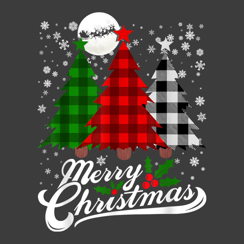 Plaid Merry Christmas Tree Buffalo Matching Family Xmas T Shirt Men's Polo Shirt | Artistshot