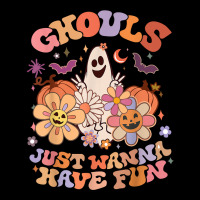 Retro Groovy Halloween Women Men Ghouls Just Wanna Have Fun T Shirt Men's 3/4 Sleeve Pajama Set | Artistshot