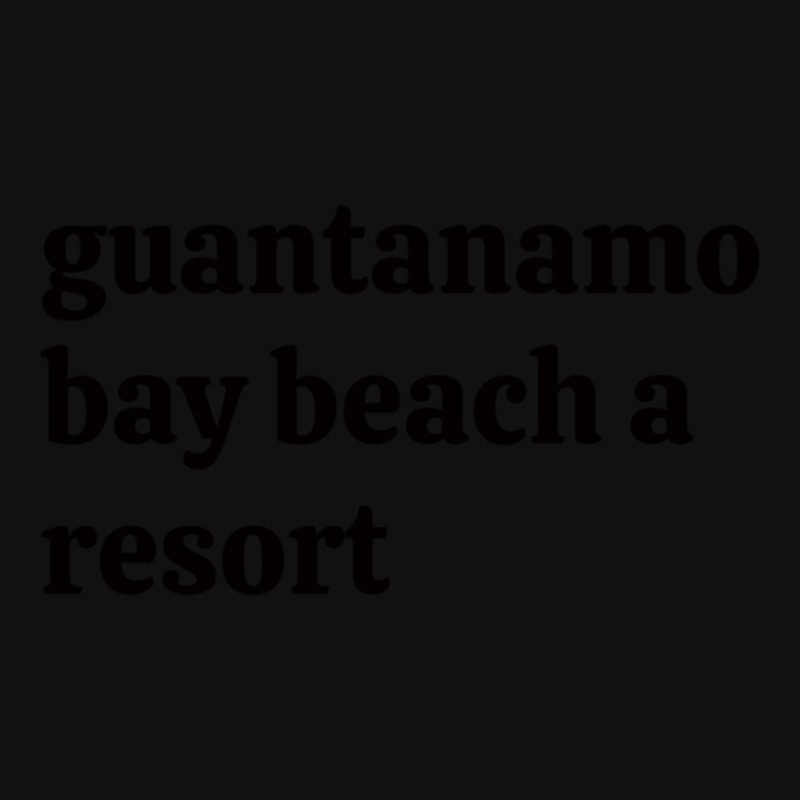 Guantanamo Bay Beach Resort Portrait Canvas Print | Artistshot