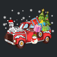 Siberian Husky Riding Red Truck Merry Christmas Dog Lover T Shirt Crewneck Sweatshirt | Artistshot