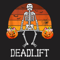 Skeleton Dead Lift Candy Buckets Gym Workout Halloween Tank Top T-shirt | Artistshot