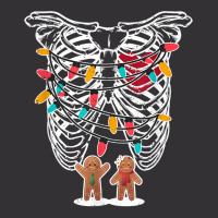 Skeleton Heart Rib Cage X Ray Gingerbread Christmas Lights T Shirt Vintage Short | Artistshot