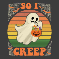 So I Creep Retro Halloween Spooky Vibes Trick Or Treat Ghost Sweatshir Men's Polo Shirt | Artistshot