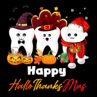 Teeth Hallothanksmas Halloween Thanksgiving Christmas Dental T Shirt Zipper Hoodie | Artistshot